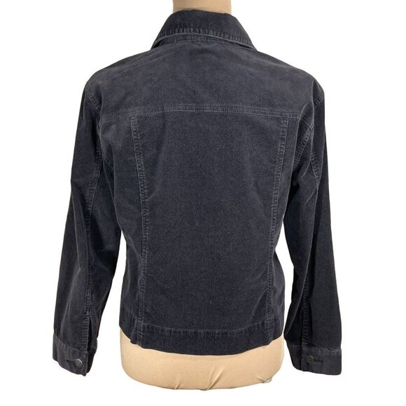 Chico's Long Sleeve Button Front Brown Corduroy Cotton Blend Jacket Size 0 Small - Picture 3 of 7